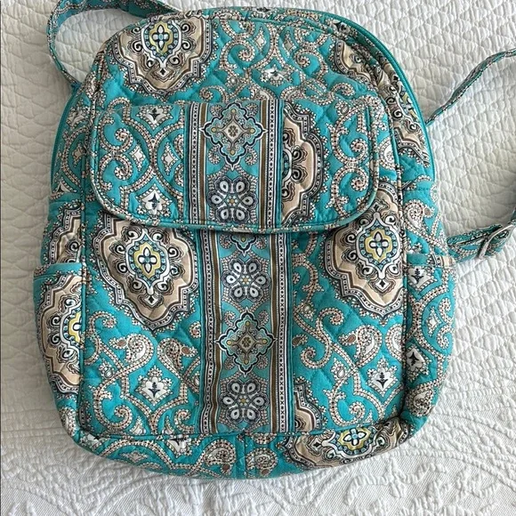 Vera Bradley | Bags | Vera Bradley Teal And Cream Quilted  display picture 1